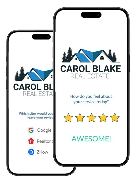 getting 5 star review on mobile phone